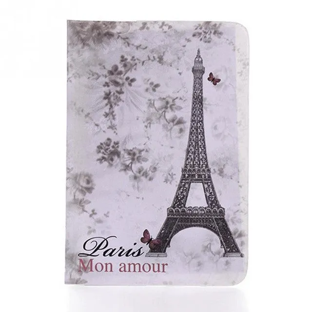 2016 fashion Europe Style 3D Passport Holder PVC Travel Passport Cover Case 14*9.6cm Card & ID Holders 10 styles