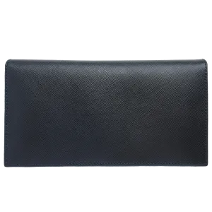 72 Smalldive Saffiano Leather Travel Wallet Black