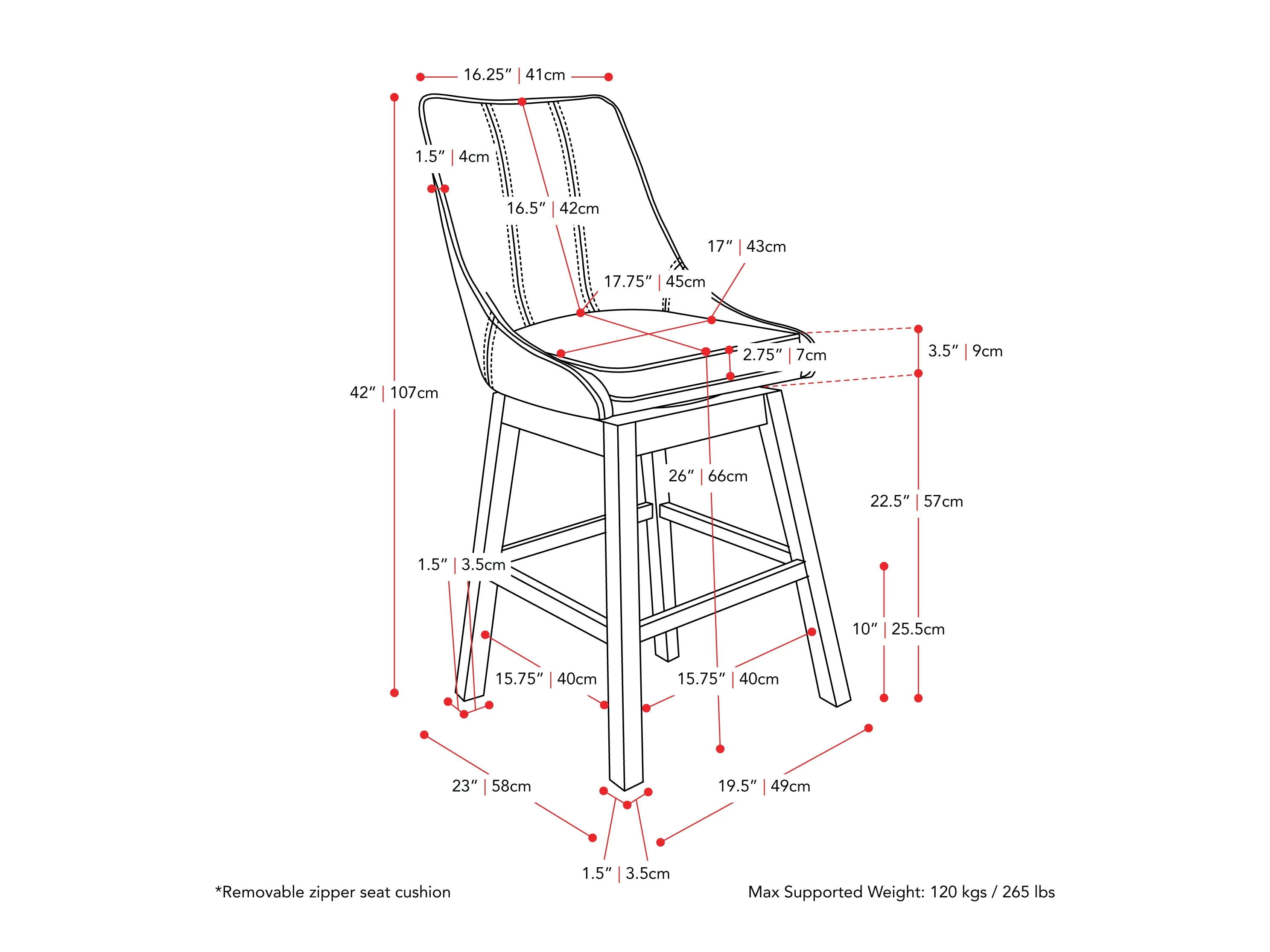 Beige Modern Bar Stools