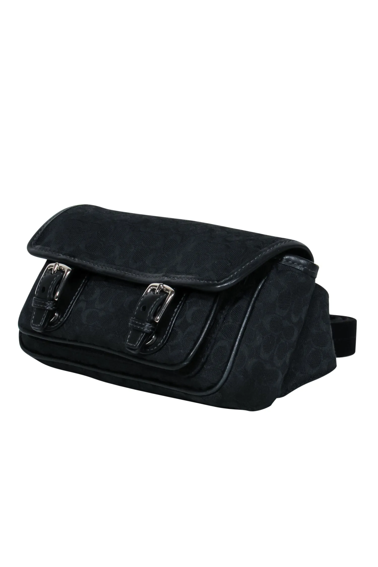 Coach - Black Monogram Print Fanny Pack