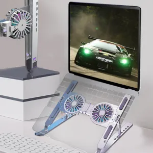 Foldable Dual Fan Laptop Cooler Stand