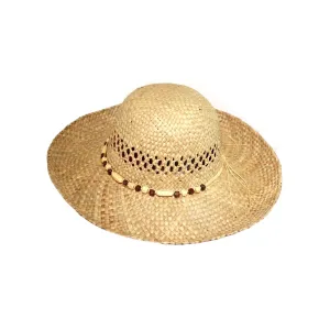 Ladies wide brim Straw Summer Hat