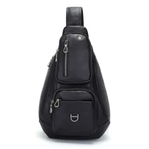 Men's Leather Sling Bag NZ | Spacious & Stylish Chest Bag