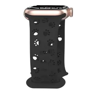 Paws & Play Hollow-Out Silicone Strap for Apple Watch - Black