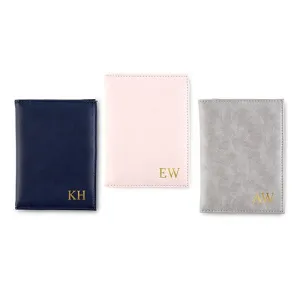 PERSONALIZED PASSPORT COVER - FAUX LEATHER