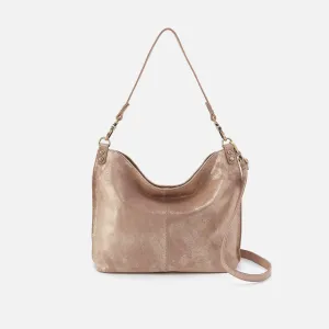 Pier Shoulder Bag In Metallic Leather - Gilded Beige