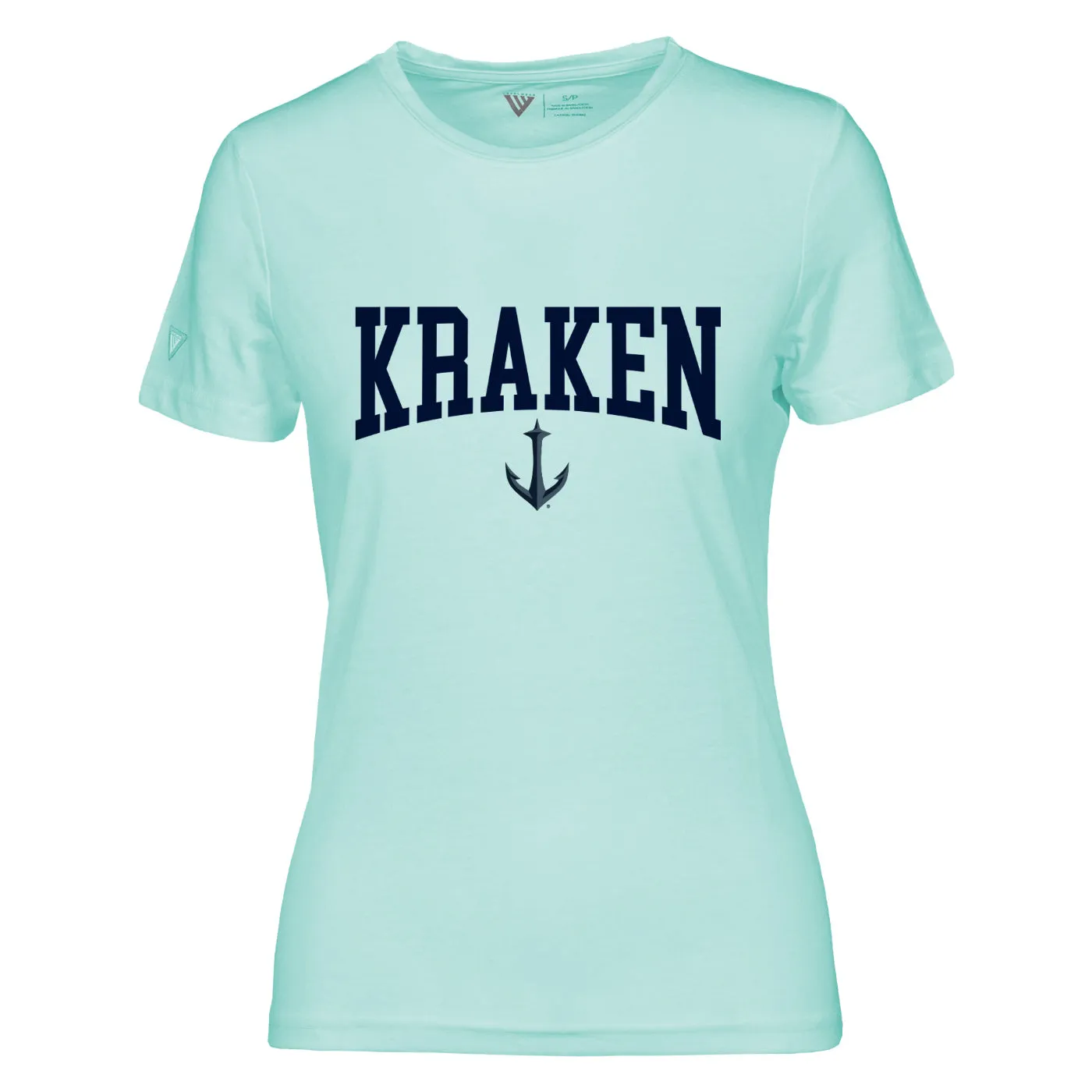 Seattle Kraken Womens Ice Blue Maddox Anchor Tee