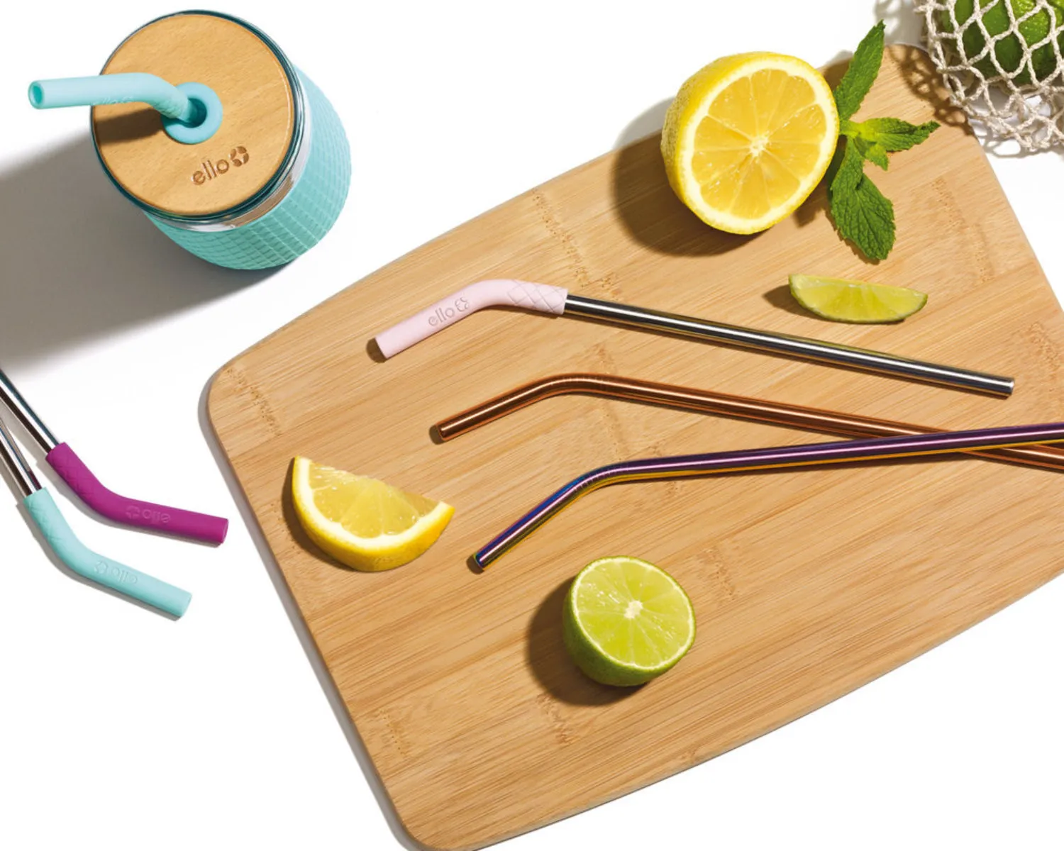 Stainless Reusable Straws - Set of 4