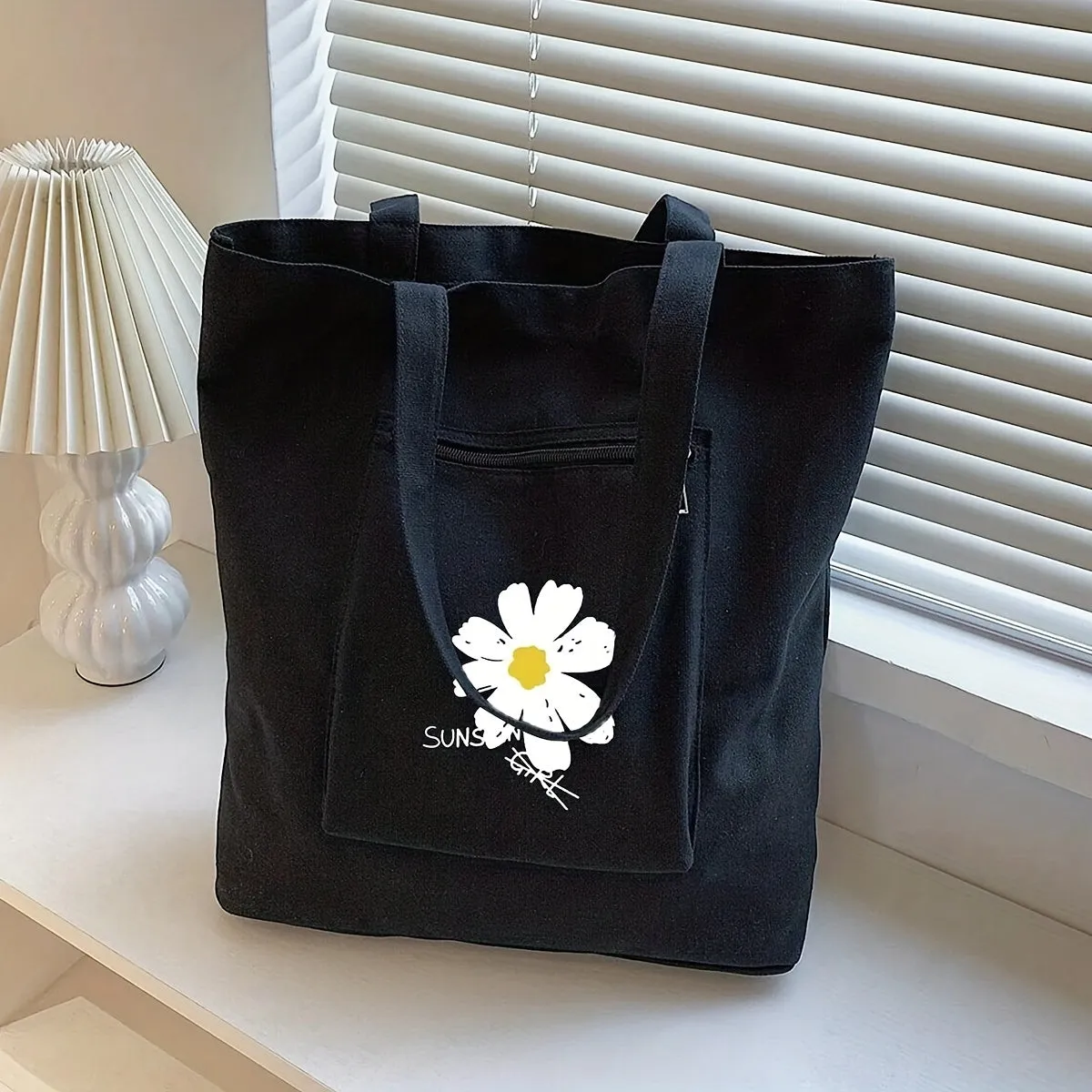 Stylish Floral Tote Bag Functional Fashionable  Ecofriendly