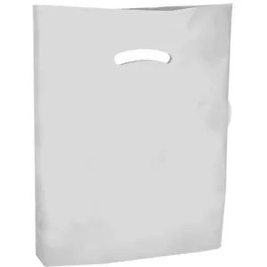 Super Gloss Die Cut Handle Bags. - 15 x 18 x 4 - (White)