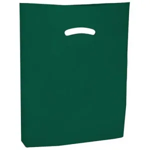 Super Gloss Die Cut Handle Bags - 9 x 12 - (Dark Green)