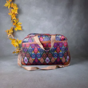 Two Dayer bags Multi-Colour with Diamond Design.